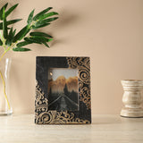 Carved Brown Wooden Frame