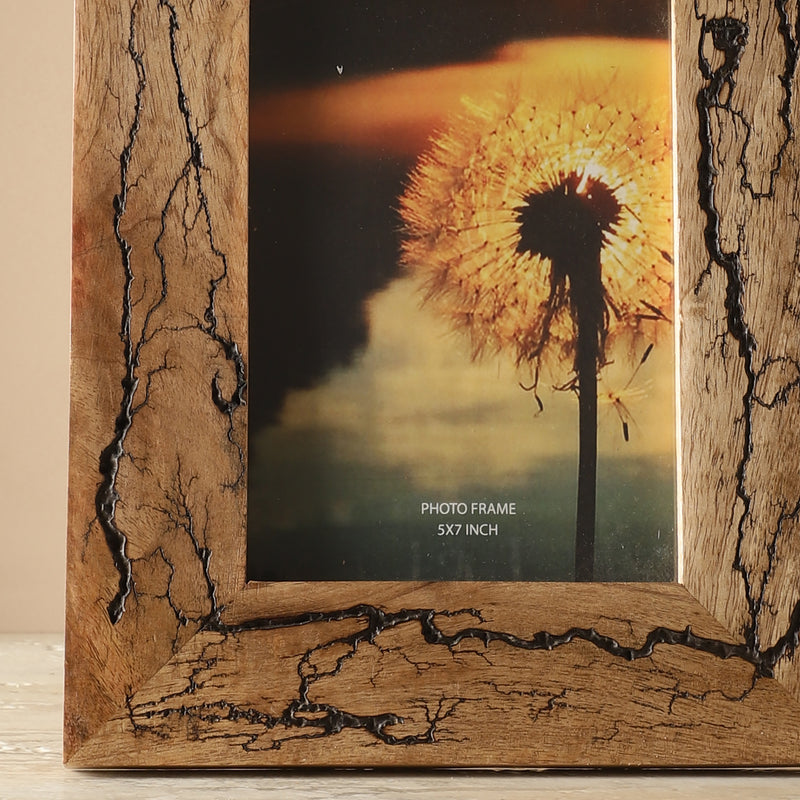 Burnt Wooden Photoframe