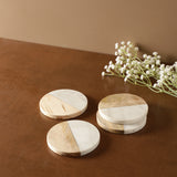 Wooden Mix Coasters- Set of 4