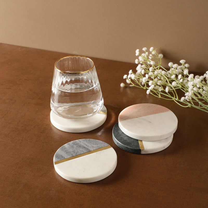 Dual Marble Coasters- Set of 4