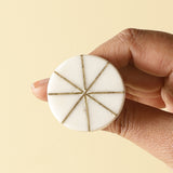 Wheel Marble Knob- Set of 6