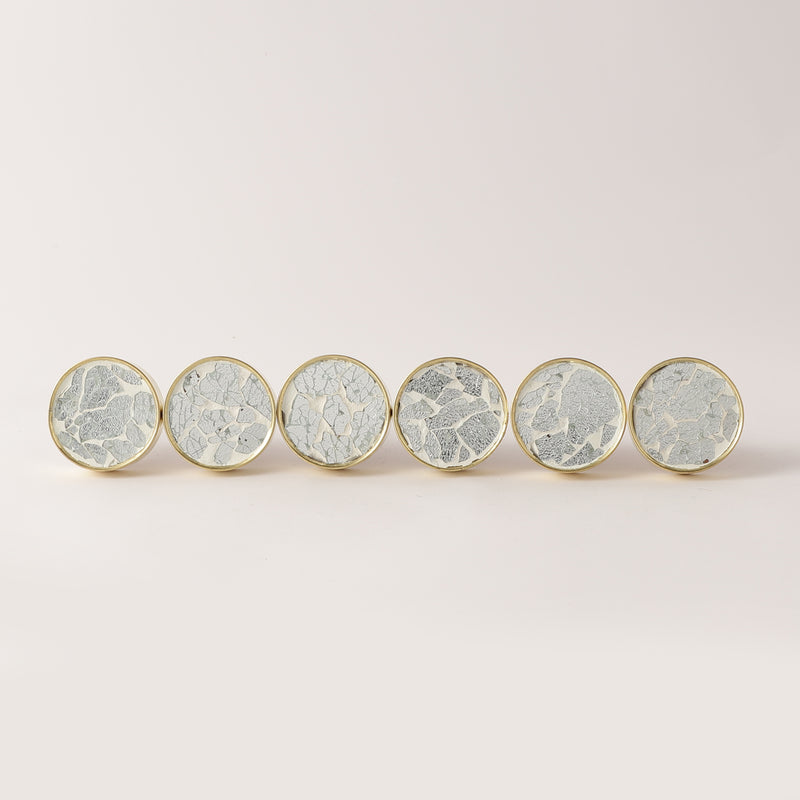 Mosaic Glass Knob- Set of 6