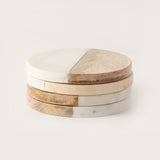 Wooden Mix Coasters- Set of 4