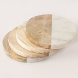 Wooden Mix Coasters- Set of 4