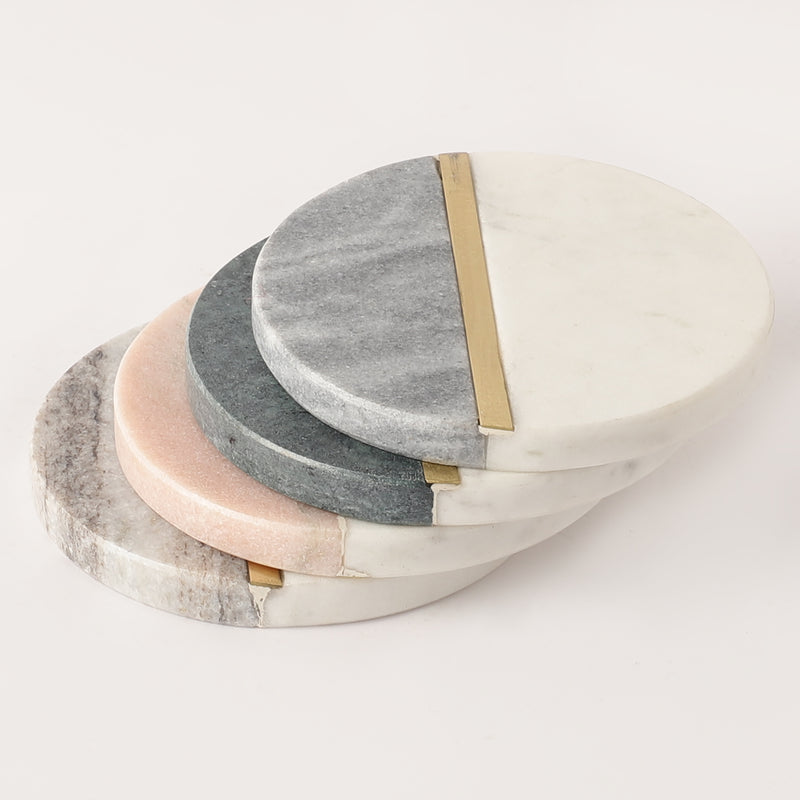 Dual Marble Coasters- Set of 4