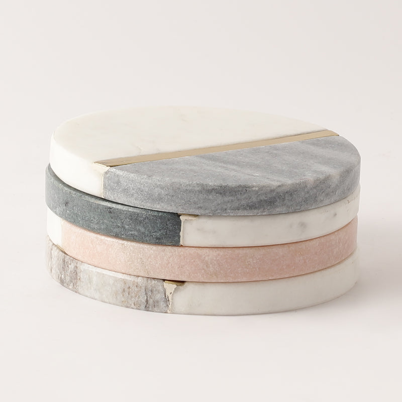 Dual Marble Coasters- Set of 4